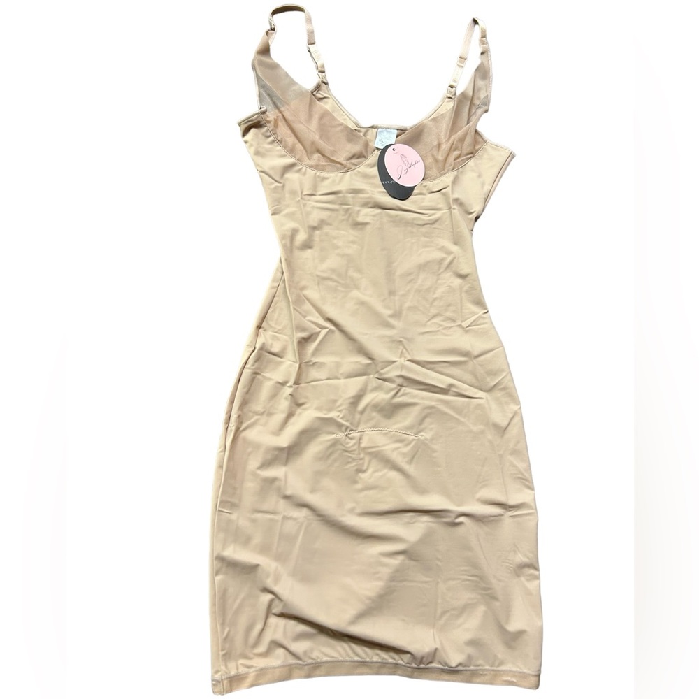 JOYSHAPER tan/nude Body Shaper Slip Under Dress Tummy Control Bodysuit NWT